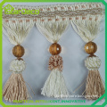 Fashion beaded curtain tassels fringe, curtain lace trims for curtain decoration